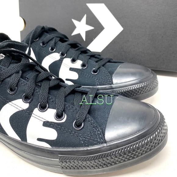 Converse Chuck Taylor Low Peace Print Black Womens - Picture 9 of 10